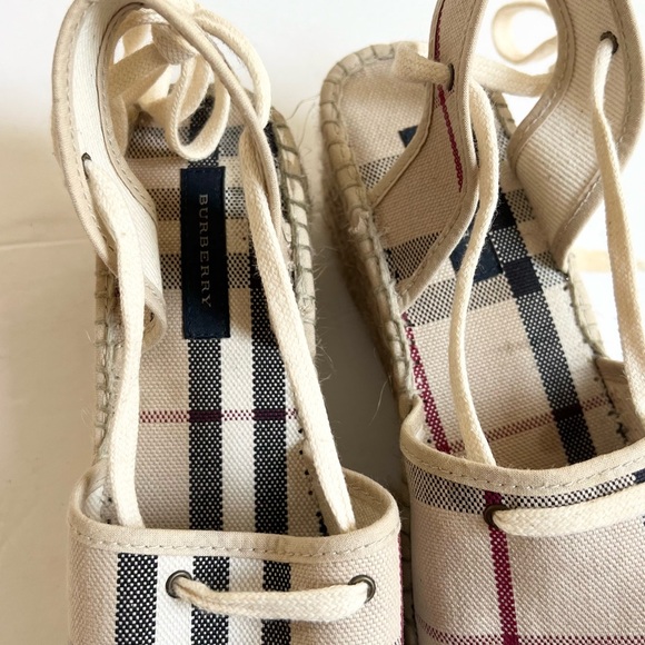 Burberry check canvas nova espadrilles size 36 - Picture 5 of 6